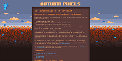 Miniatura del estilo Autumn Pixels